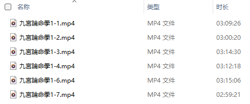 子奇九宫奇门论命学2025（命理奇门）视频全集